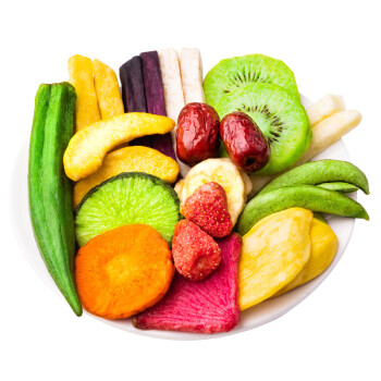 雅集15种综合果蔬脆片 500g/罐 蔬菜水果干休闲零食健康即食混合脆片