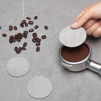 焙印手柄粉碗隔水网二次分水网咖啡机冲煮头咖啡滤片烧结过滤网58mm