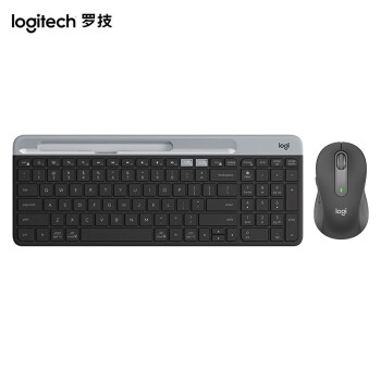 罗技（Logitech）M650M无线蓝牙鼠标K580无线蓝牙键盘 商务办公键鼠套装（黑）