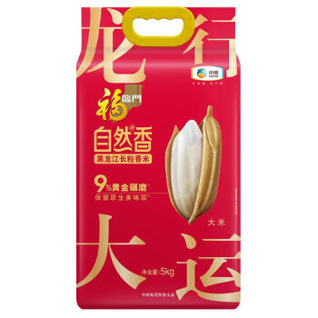 福临门 自然香 黑龙江长粒香米 5kg/袋（新老包装交替发货）