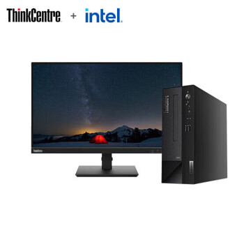 联想ThinkCentre neo S500 商用办公学习台式电脑主机（升级i5-13400 16G 1T+512G Wifi）23.8英寸套机