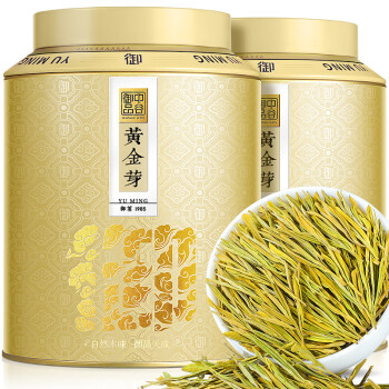 中谷御品茶叶特级绿茶黄金芽2024新茶前头采臻选茶叶礼盒100g*2/箱