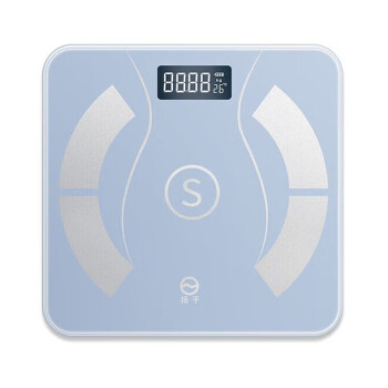 扬子 智能体脂秤 家用智能电子秤 人体健康数据测量塑形体重称JS-2629蓝色