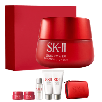 SK-II大红瓶面霜50g保湿水乳护肤品套装礼盒sk2化妆品全套skii生日礼物