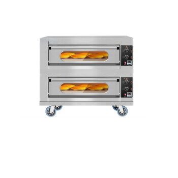 苏勒 电烤箱商用一层两层大容量大型蛋糕披萨红薯燃气烘焙烤箱烤炉 旋钮款二层二盘