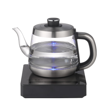 友家铺子（Biooner）全自动上水电热水壶烧水壶玻璃烧水器茶台专用一体茶桌茶几泡茶具电茶炉 银灰色单炉