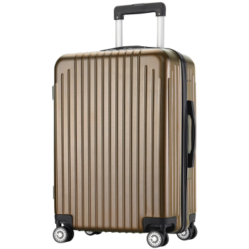 梵地亚行李箱男小型拉杆箱女旅行箱可登机箱包密码箱皮箱子20英寸咖啡色