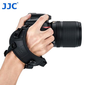 JJC 相机腕带 单反手腕带 快摄&快拆 适用佳能 尼康 松下配件【金属底座丨黑色】\t