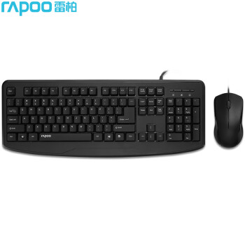 雷柏（Rapoo） NX1720 有线办公 键鼠套装  (计价单位：套) 黑色
