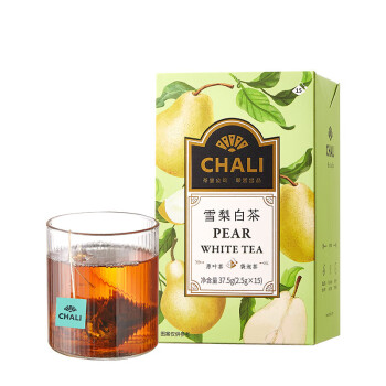 CHALI茶里 雪梨白茶37.5g茶包袋泡茶雪梨白茶水果茶15包/盒