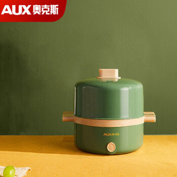 奥克斯（AUX）煮蛋器早餐家用小型防干烧单层可煮7个蛋 HX-111A 绿色