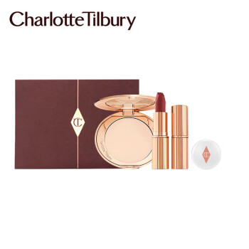 CHARLOTTE TILBURY CT星品礼盒（蜜粉亮采白1 8g+唇膏吻痕 3.5g） 618抢先购