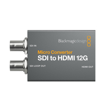 blackmagic Micro Converter SDI to HDMI 12G wPSU 将12G-SDI转HDMI广播级转换器