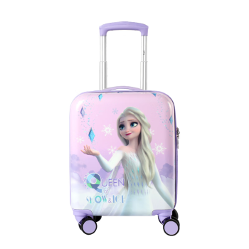 麦斯卡迪士尼联名儿童行李箱冰雪奇缘艾莎女童拉杆箱带锁旅行箱16英寸