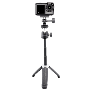 MAXCAM/麦思卡姆 适用于Ace Pro/GoPro 12/11/10/9运动相机迷你便携自拍延长杆三脚架vlog桌面支架配件