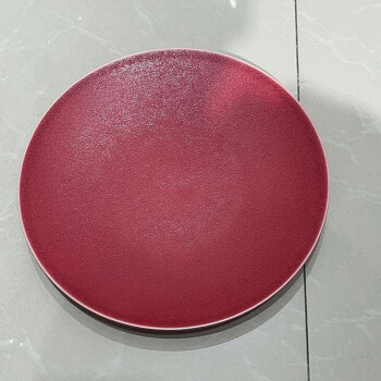 国风（GuofenG）家用菜盘 12平凡浅盘 红色 1个装