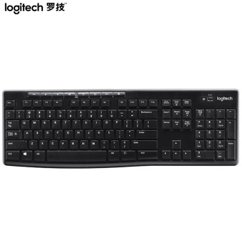 Logitech 罗技 K270 无线办公键盘 优联 笔记本键盘 全尺寸 黑色