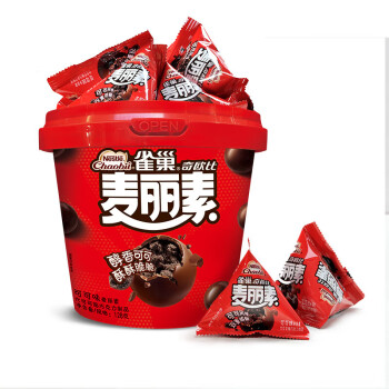 徐福记雀巢奇欧比可可味麦丽素代可可脂巧克力制品桶装128g CN