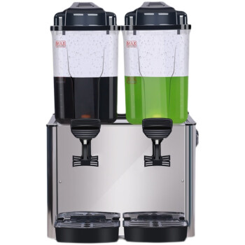 NGNLW移动摆摊果汁机商用全自动冷热饮料机自助餐厅双缸冷饮机   双温双缸搅拌款