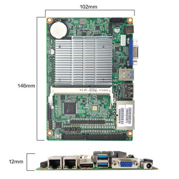 eip控汇 EP-3160迷你ITX工控主板2网口可选N3160处理器小主板CPU套装DDR3L低功耗嵌入工业电脑