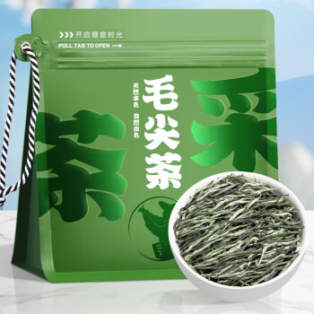 采茶伯绿茶 毛尖茶 浓香一级250g2024明前袋装茶叶新茶精选春茶嫩芽