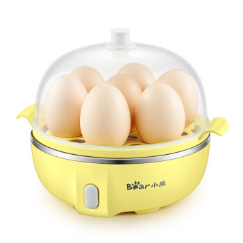 小熊 蒸蛋器单层 便携早餐煮蛋器 家用迷你鸡蛋器 自动断电可煮5个蛋 ZDQ-B07T2