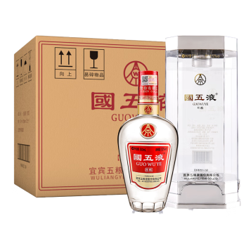 五粮液股份 国五液陈酿 浓香型白酒 52度500ml*6瓶 整箱装