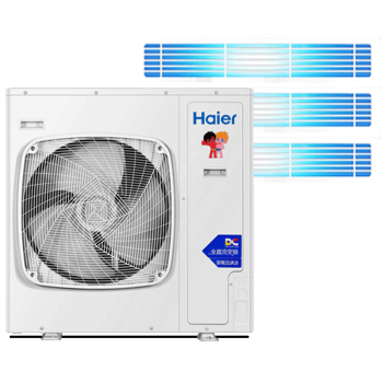 海尔（Haier）中央空调一拖三风管机5匹小多联一级能效全直流变频嵌入式智尊+ RFC125MXSAVB(F)