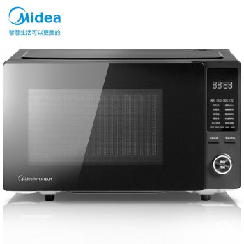 美的（Midea）微波炉PC23D1家用23升变频微波炉平板加热智能解冻多功能微烤一体机