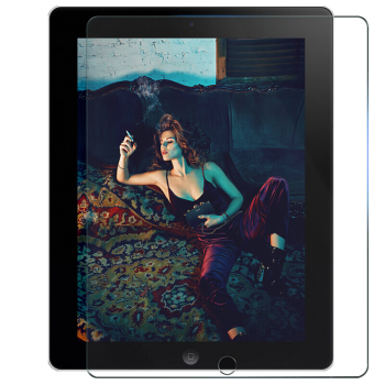 毕亚兹 适用iPad Air2019钢化膜 Air3款平板电脑高清玻璃膜Pro10.5英寸 屏幕保护膜淡化指纹 PM17-弧边