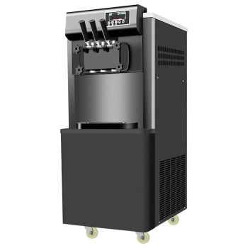 麦大厨 冰淇淋机商用 立式软冰激淋机摆摊圣代甜筒不锈钢雪糕机 MDC-SCD2-BQL-3000