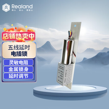 真地 Realand 12V门禁电插锁电子门禁锁暗装通用型玻璃门木门门控插销锁五芯电插锁 S01-1