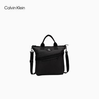 Calvin KleinJeans24春夏新款男经典ck标牌可卸肩带商务通勤手提斜挎包HH3863