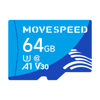 移速（MOVE SPEED）64GB TF（MicroSD）存储卡 U3 V30 4K 行车记录仪内存卡&监控摄像头手机平板储存卡 高速耐用