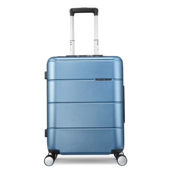 新秀丽（Samsonite）拉杆箱 横向纹理行李箱防刮抗压登机旅行箱TU2*71001浅蓝色20英寸