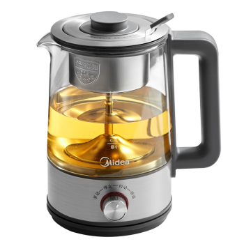 美的（Midea）养生壶 煮茶壶煮茶器1L大容量复古喷淋式煮茶器烧水壶电热水壶花茶壶蒸茶器MK-C10-Pro1