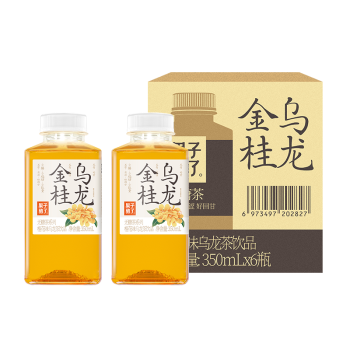 果子熟了无糖金桂乌龙茶饮料 桂花味 0糖0脂肪0能量 350ML*6瓶