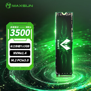 铭瑄（MAXSUN）2TB SSD固态硬盘M.2接口(NVMe协议) 长江存储晶圆 国产TLC颗粒 PCIe3.0 3500MB/s 电竞之心