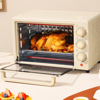 大宇（DAEWOO）电烤箱家用多功能烘焙蛋糕20L容量烤箱DY-KX1801升级版   榛果棕  
