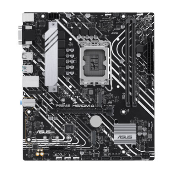 ASUS华硕PRIME H610M-A主板 支持DDR5 CPU G6900/12400F/12100F/13100F Intel H610/LGA 1700 商用