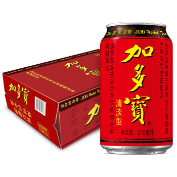 加多宝 凉茶植物饮料 茶饮料 310ml*24罐 整箱装