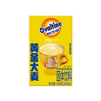 阿华田（Ovaltine） 麦乳精随身包180g（30g*6包）上海老牌子 黄金大麦阳光早餐冲饮