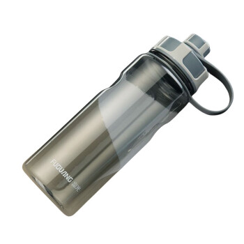 富光 塑料水杯子男便携水瓶太空杯 1000ML灰色