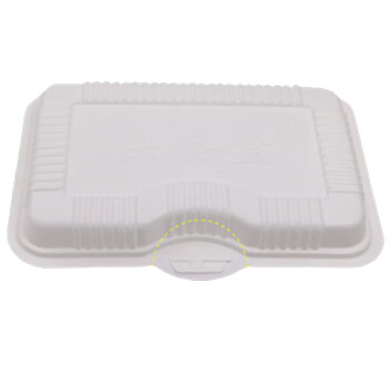 绿弦 一次性长方形塑料外卖白色400（350毫升）打包餐盒480个/箱