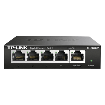 普联（TP-LINK）5口全千兆小交换机云管理网管型可放弱电箱支持VLAN端口监控网络汇聚网线分线器TL-SG2005