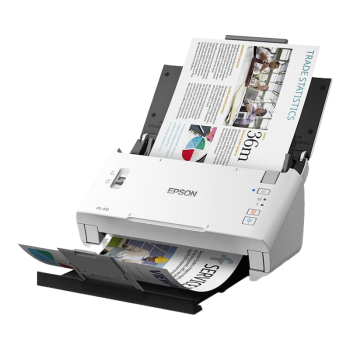 爱普生DS-410 A4馈纸式扫描仪自动连续扫描 高速办公用 双面彩色扫描