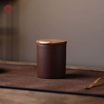 茶循宜兴紫砂茶叶罐小号便携茶叶存储罐家用迷你醒茶罐木盖罐