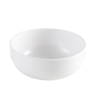 思钢 餐具面碗汤碗饭碗 家用纯白米饭碗 4.5寸 11.2cm*5.4cm
