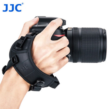 JJC 相机腕带 单反手腕带 快摄&快拆 适用佳能 尼康 松下配件【U型底座丨黑色】
