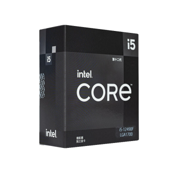 英特尔(Intel) i5-12490F 酷睿12代 处理器 6核12线程 单核睿频至高可达4.6Ghz 20M三级缓存 台式机CPU